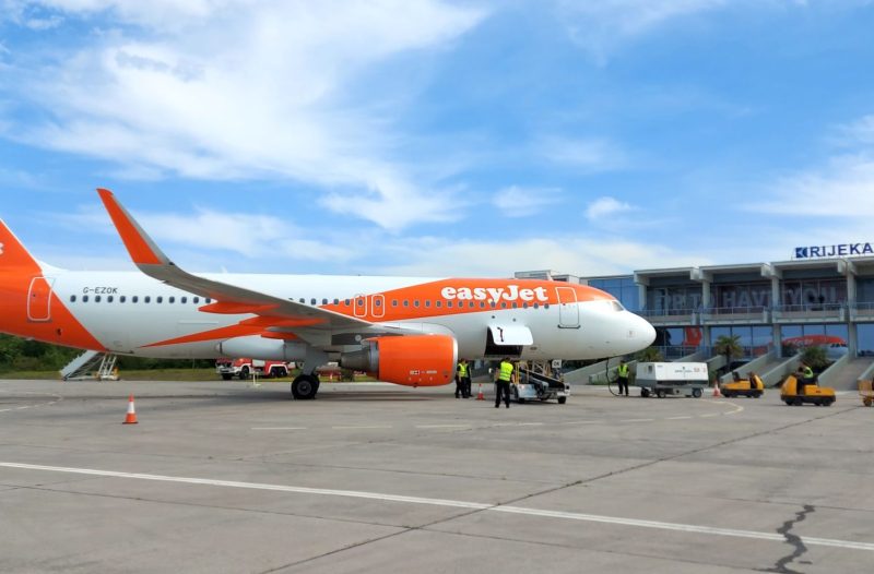 Otok Krk - otok-krk.org - Nakon 15 godina veliki EasyJet se vratio u Zračnu luku Rijeka