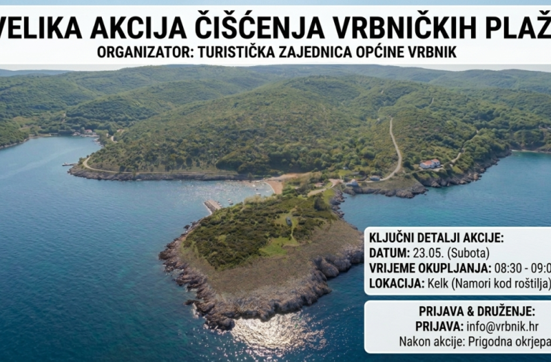 Otok Krk - otok-krk.org - Subota za naš Vrbnik – akcija čišćenja Vrbničkih plaža