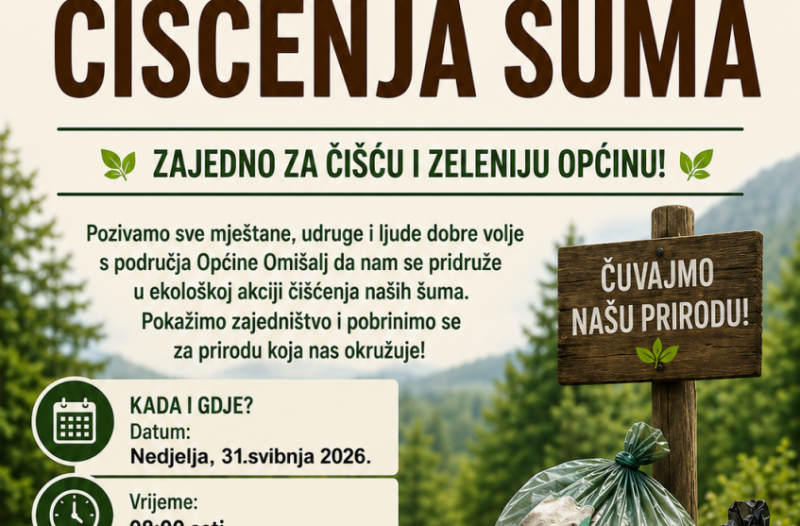 Otok Krk - otok-krk.org - NJIVICE: Radna akcija čišćenja šume 31.05.2026