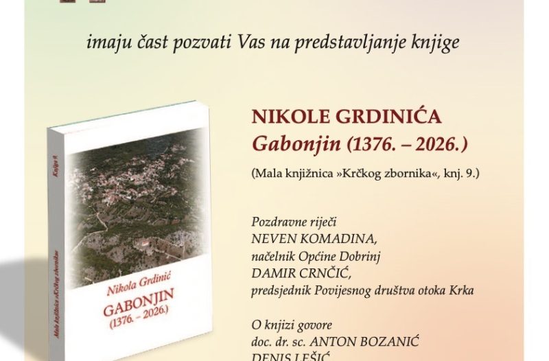Otok Krk - otok-krk.org - Promocija knjige Nikole Grdinića 
