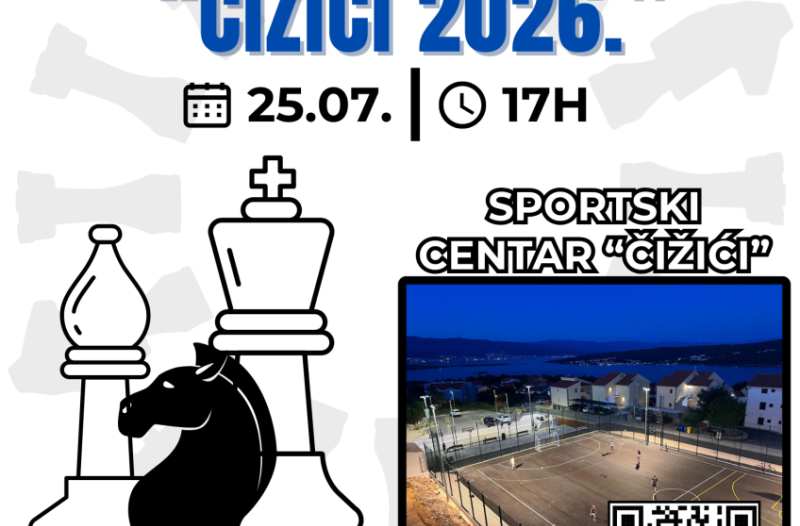 Otok Krk - otok-krk.org - 13. Šahovski turnir „Čižići 2026.“